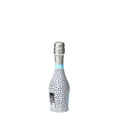 Black & White Dots Mini Prosecco Wraps (Set of 3)