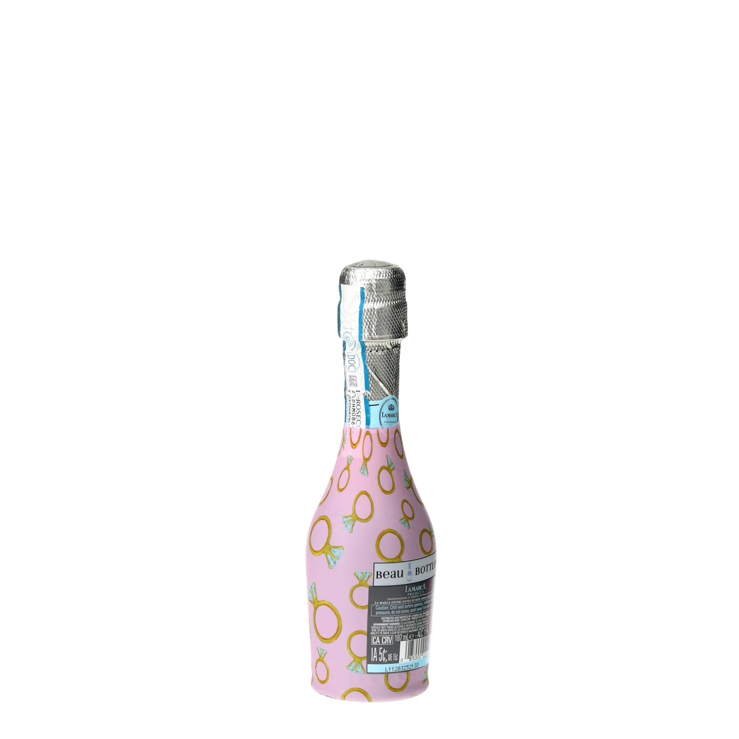 Beau Bottles Pink Engagement Ring - MINI Prosecco Collection - Set of 3 (Wraps Only)