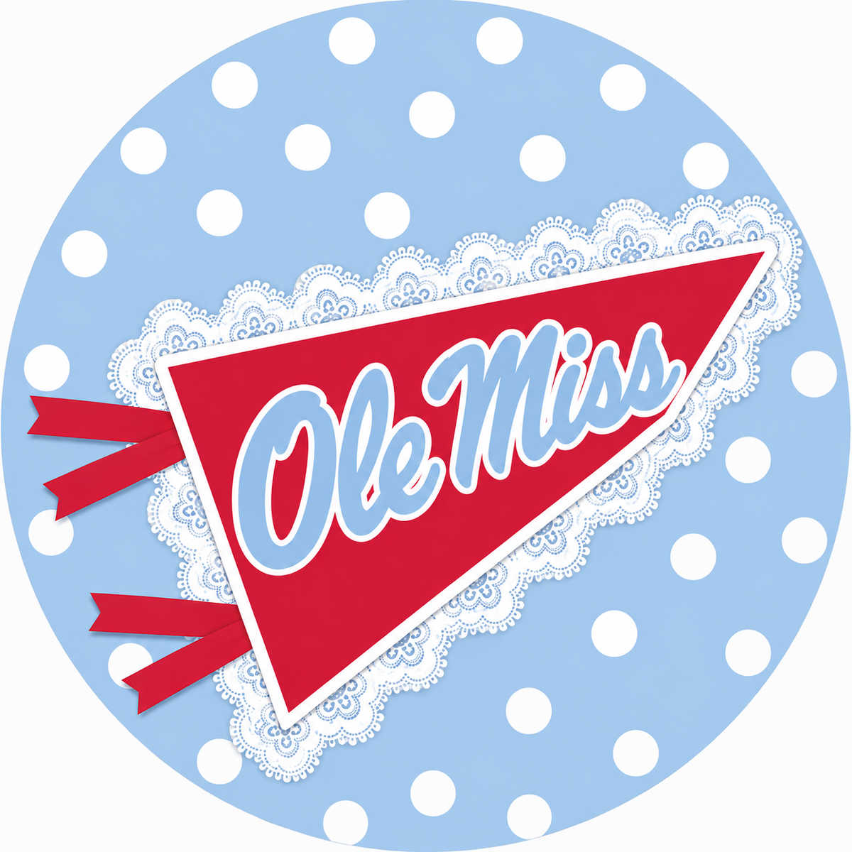 Ole Miss - Lace Flag