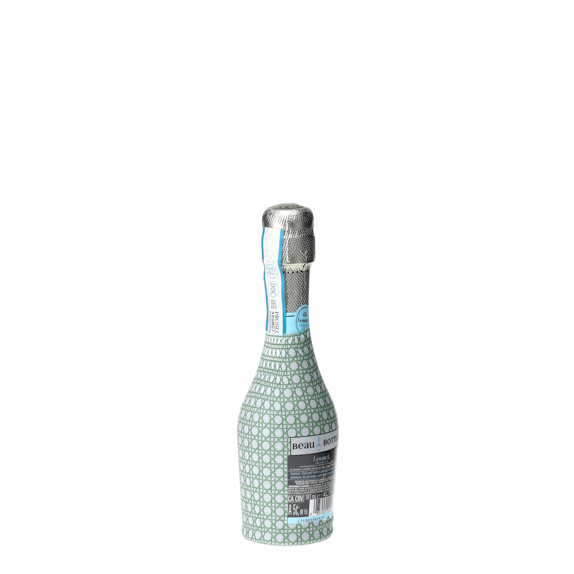 Sage & White Cane Mini Prosecco Wraps (Set of 3)