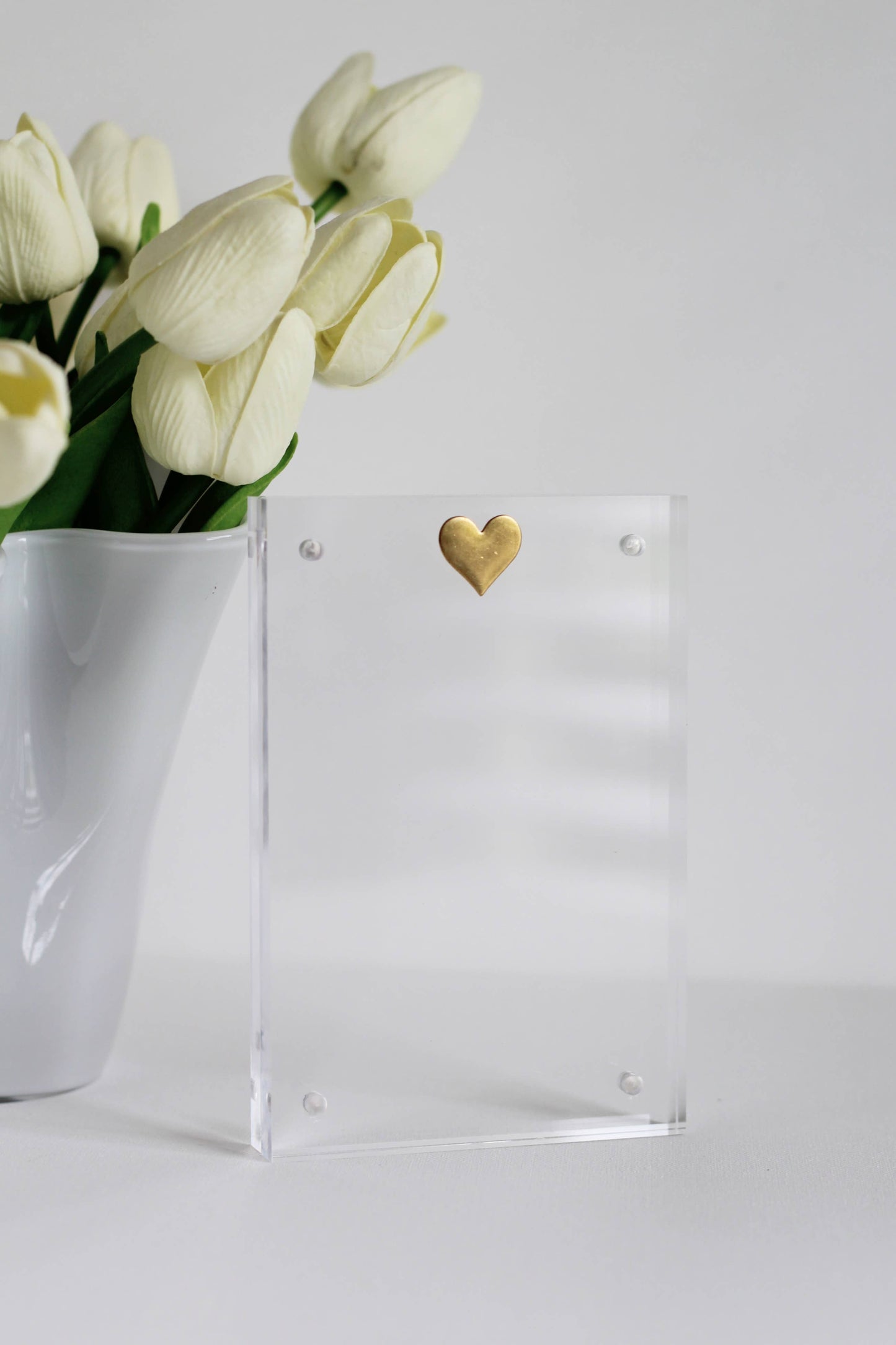 Anna Walding: Acrylic Frame with Gold Heart | Mothers Day | Graduation 