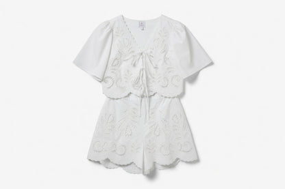 Avery Short Set - White