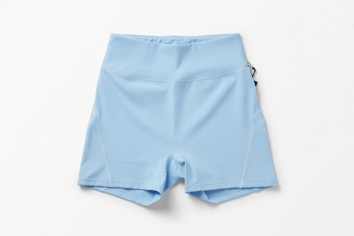 Kimberly C: Blue Biker Shorts