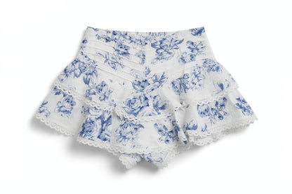 Blue Ruffle Top & Shorts