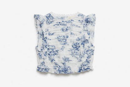 Blue Ruffle Top & Shorts