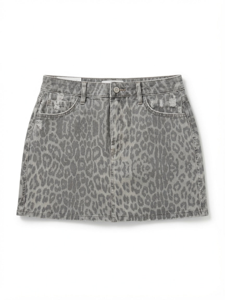 Animal print skirt