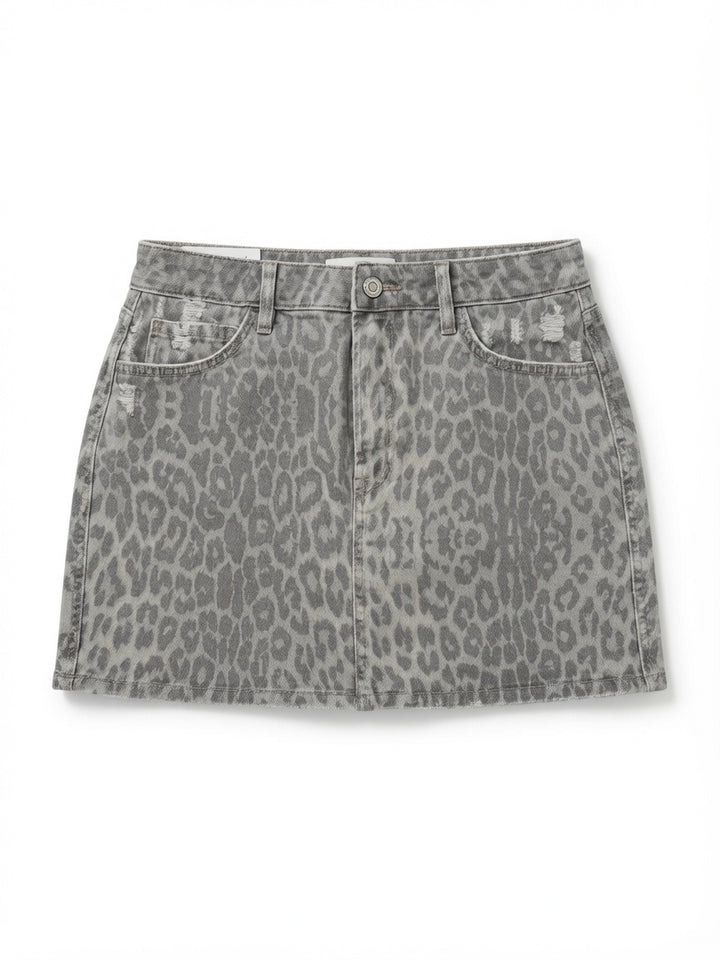 Animal print skirt