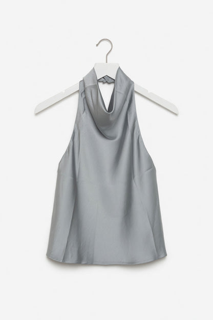 HYFVE Misty Blue Halter Top
