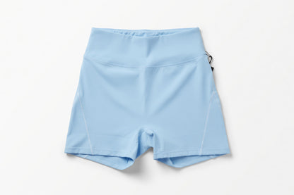 Kimberly C: Blue Biker Shorts
