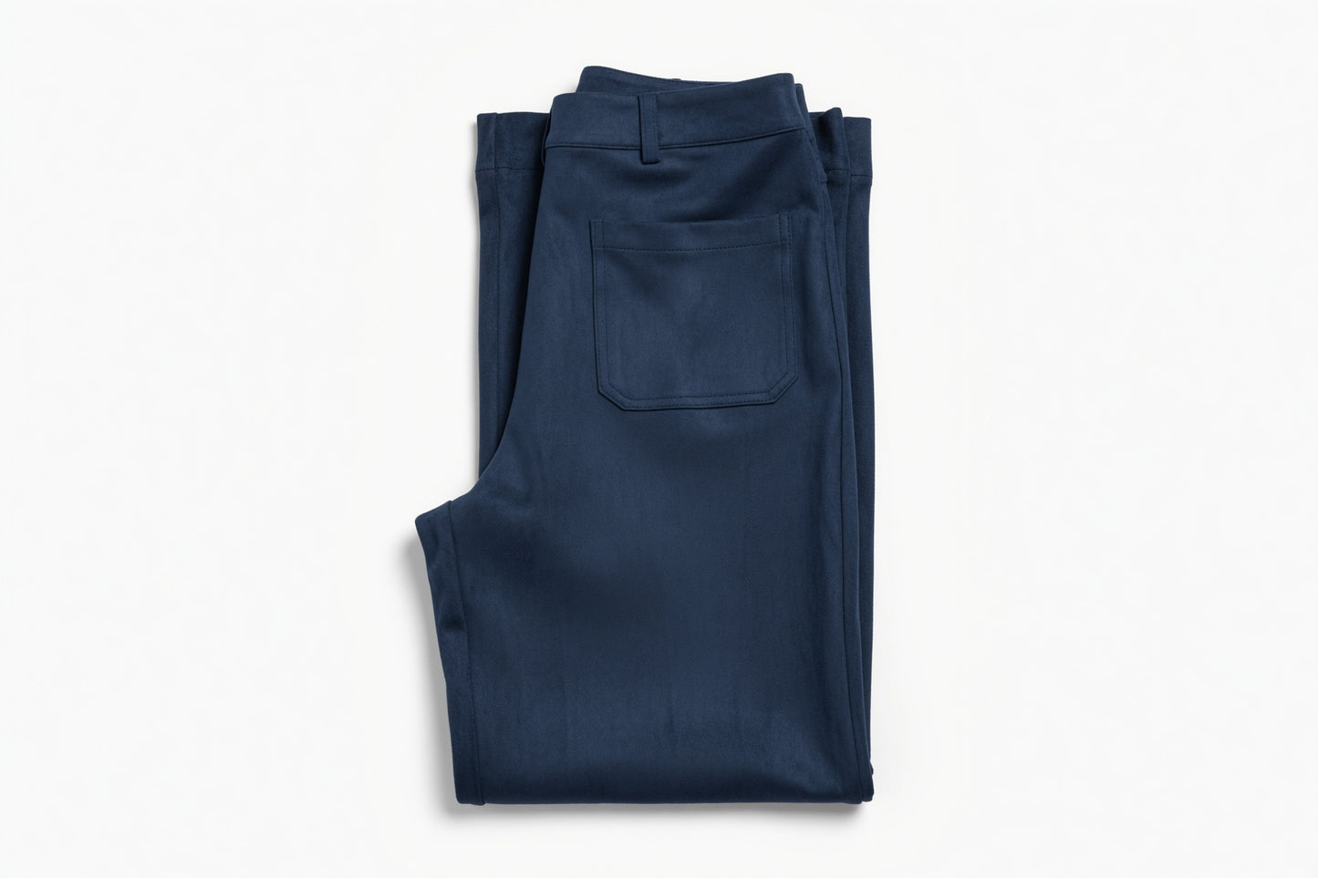 Skies Are Blue: Faux Suede Wide Leg Pant
