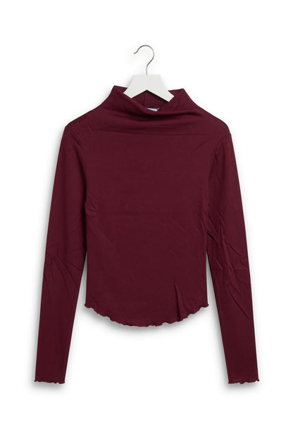 HYFVE Burgundy Long Sleeve Top