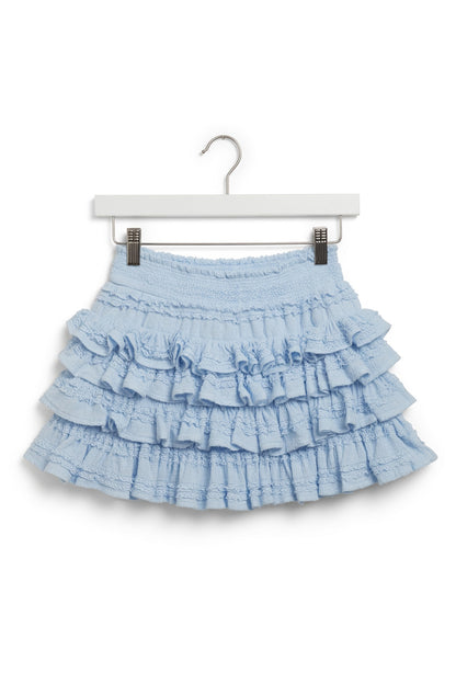 Textured Knit Ruffle Skort