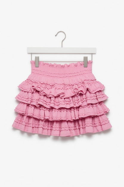 Textured Knit Ruffle Skort
