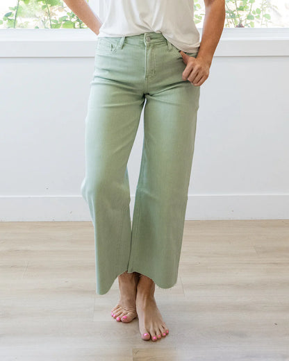 Mint vervet jeans