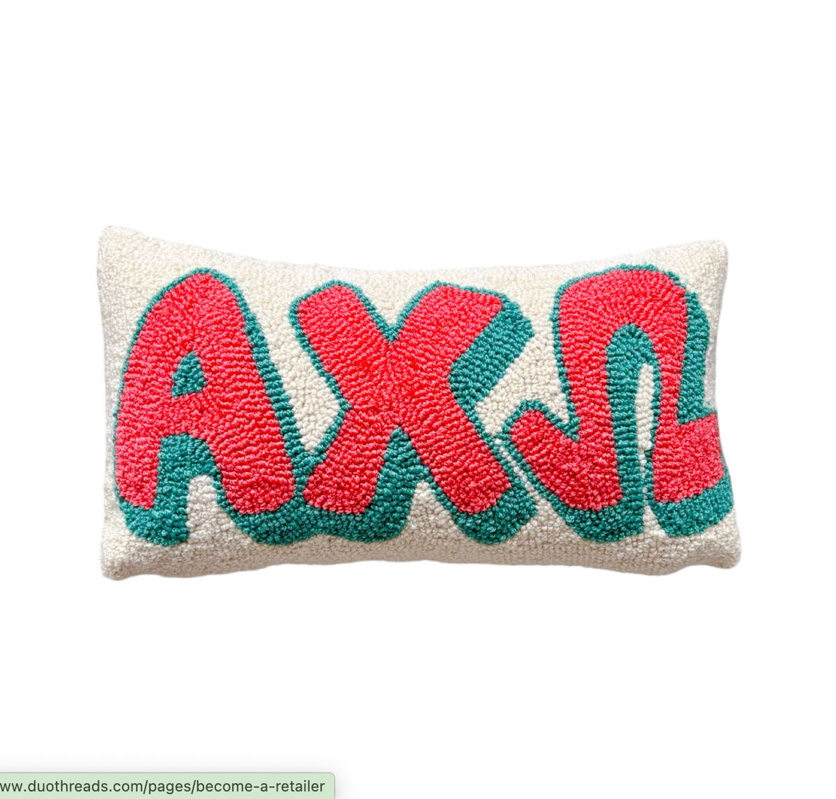 Duo: Needlepoint Pillow