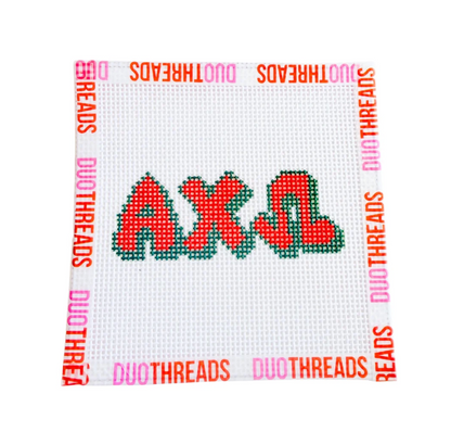 Duo: Bubble Letter Needlepoint Kit