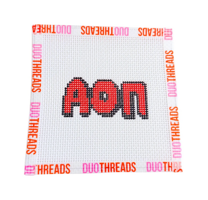 Duo: Bubble Letter Needlepoint Kit