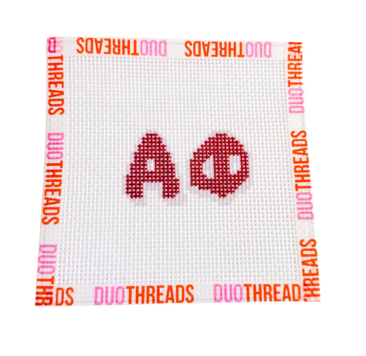 Duo: Bubble Letter Needlepoint Kit