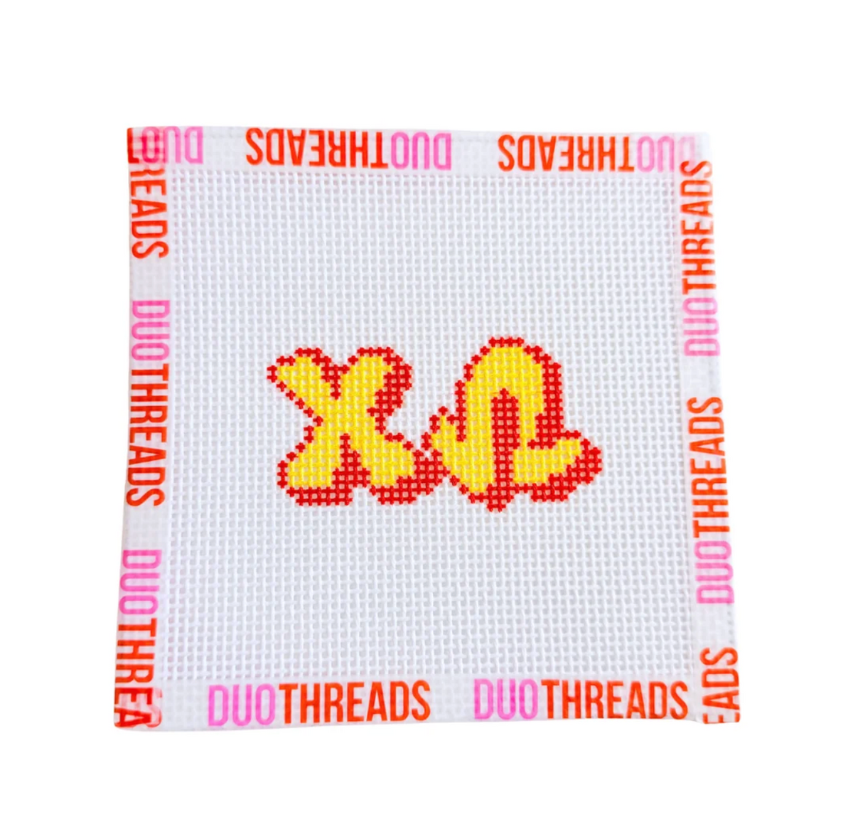 Duo: Bubble Letter Needlepoint Kit