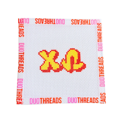 Duo: Bubble Letter Needlepoint Kit