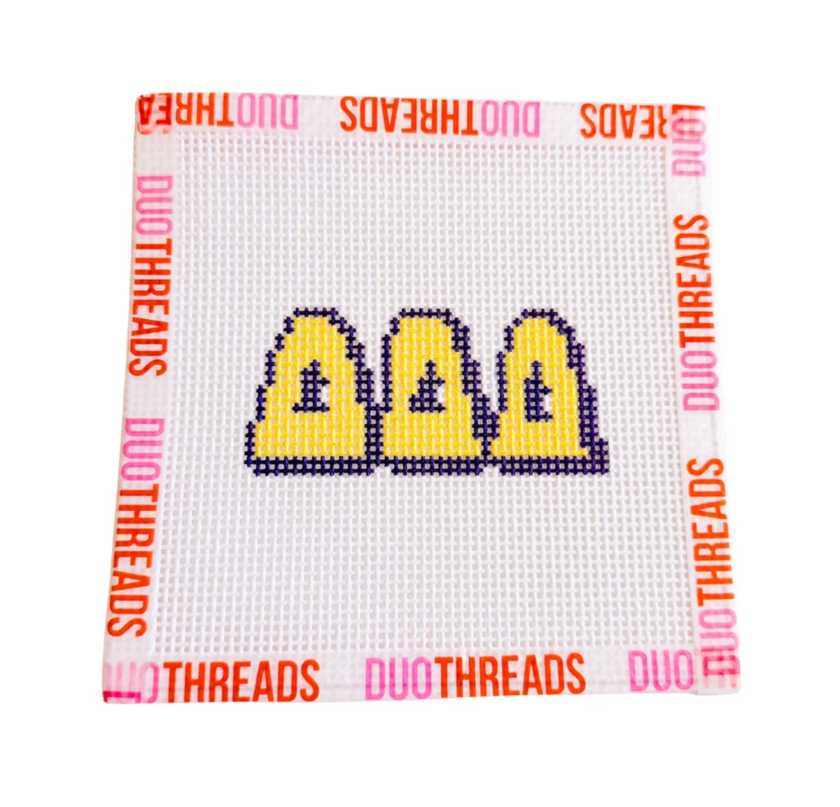 Duo: Bubble Letter Needlepoint Kit