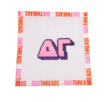 Duo: Bubble Letter Needlepoint Kit
