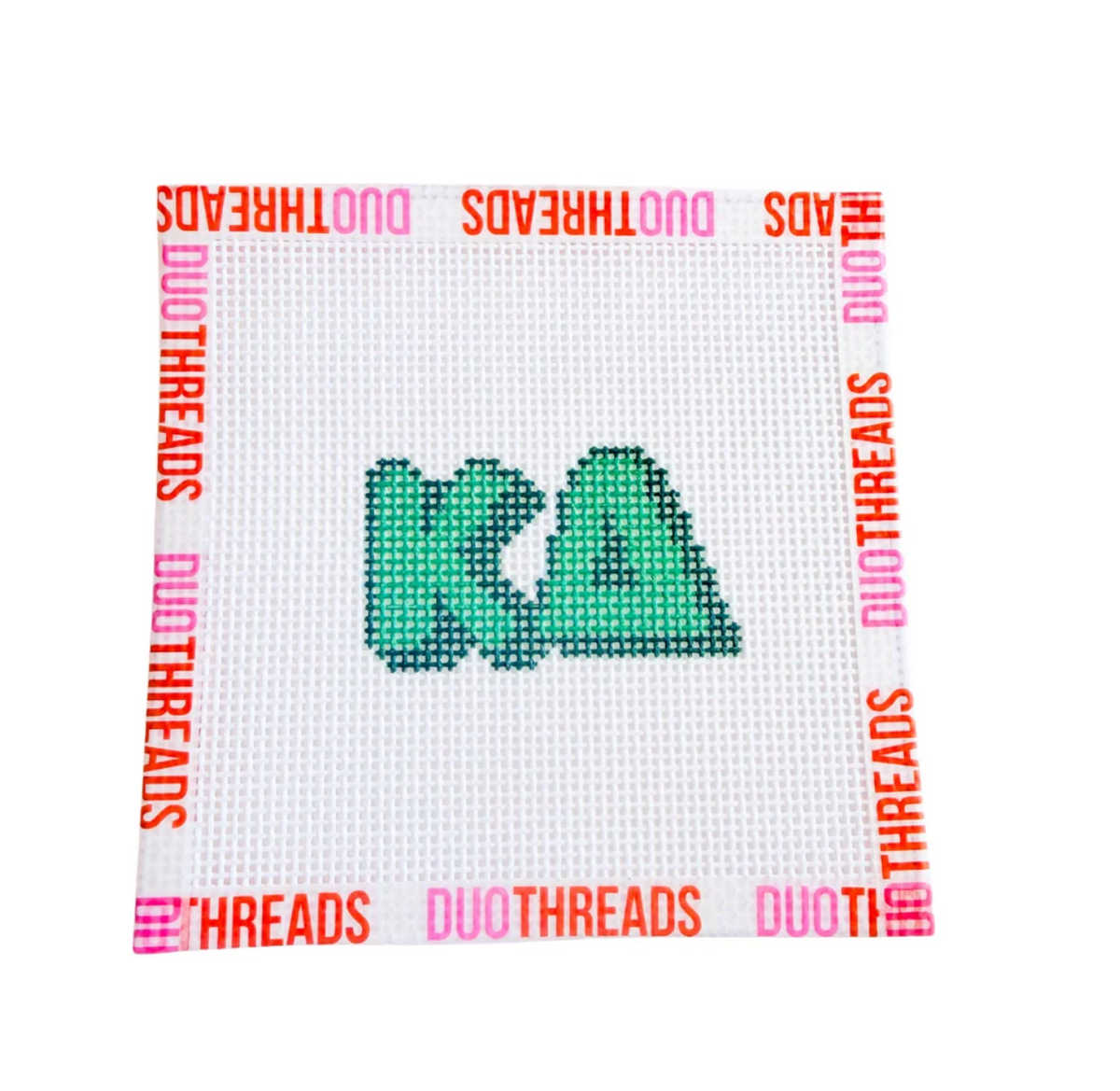 Duo: Bubble Letter Needlepoint Kit