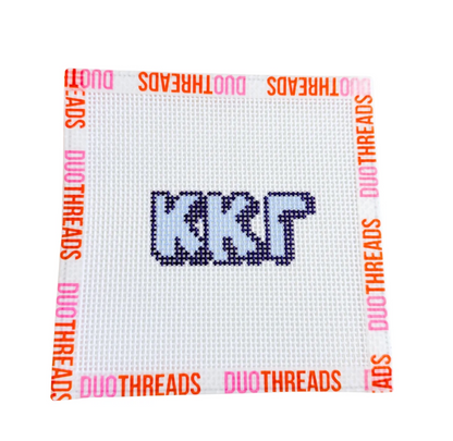 Duo: Bubble Letter Needlepoint Kit