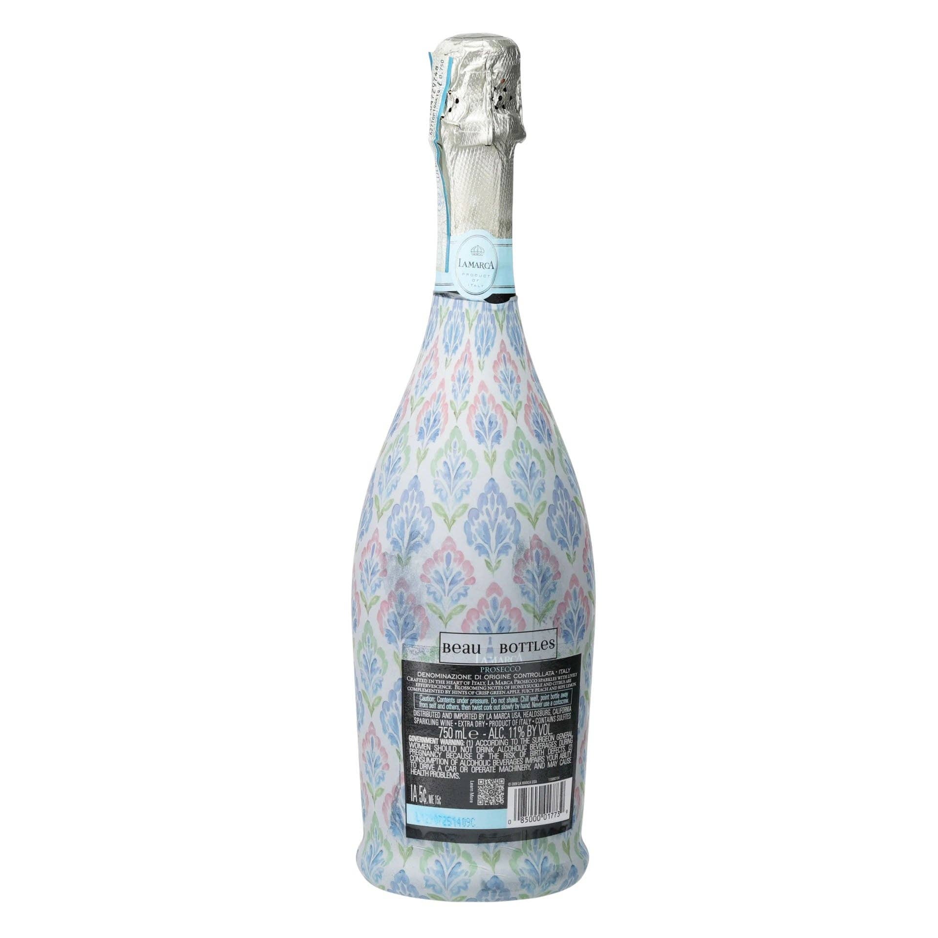 Grandmillennial Pastel Jewels Prosecco Bottle Wrap