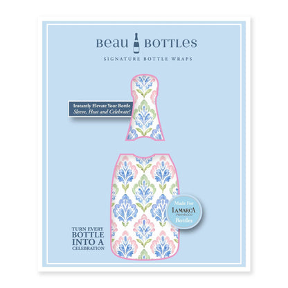 Grandmillennial Pastel Jewels Prosecco Bottle Wrap