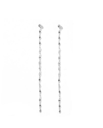 Screwback Stud Earrings - Devin Duster Silver