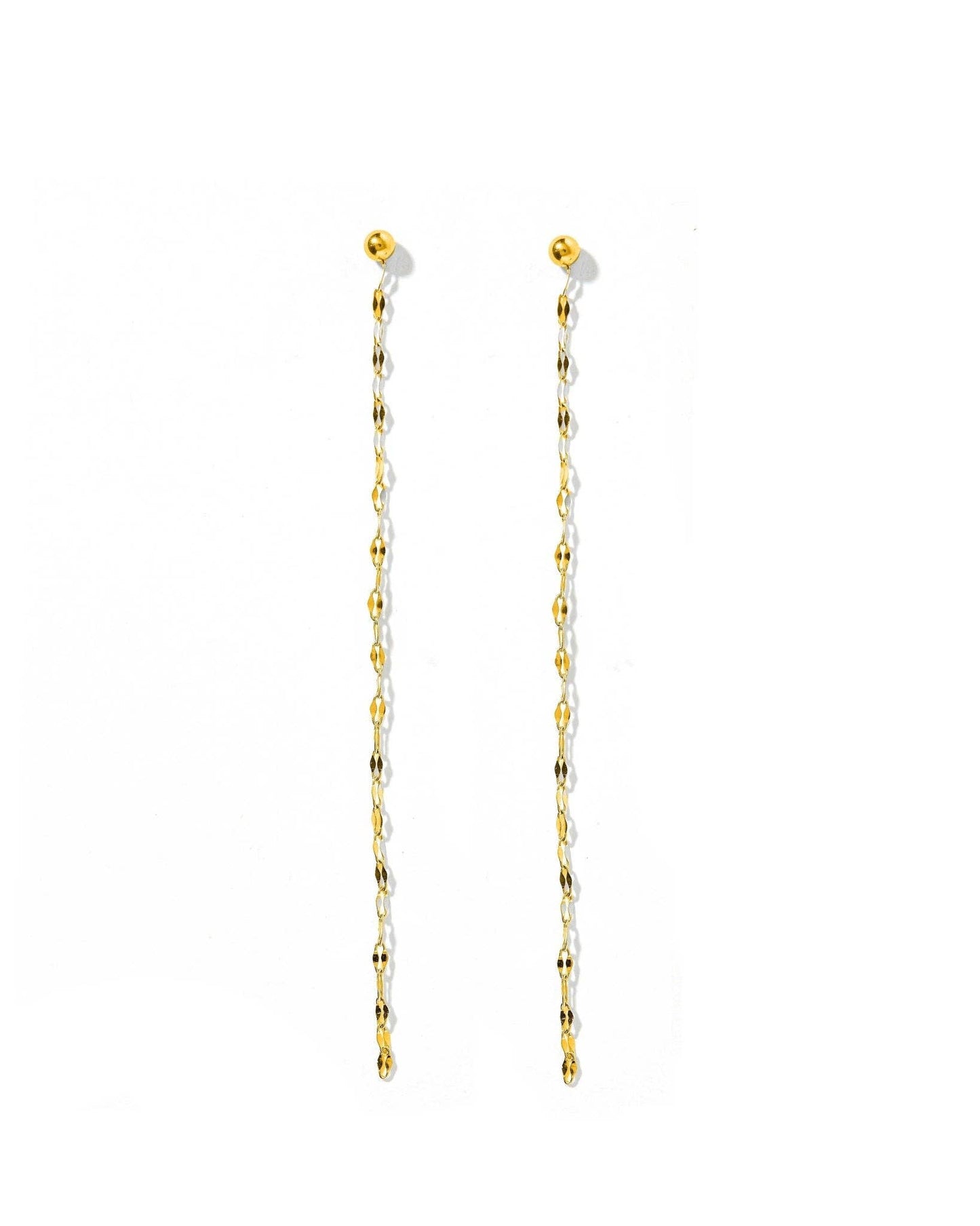Screwback Stud Earrings - Devin Duster Gold
