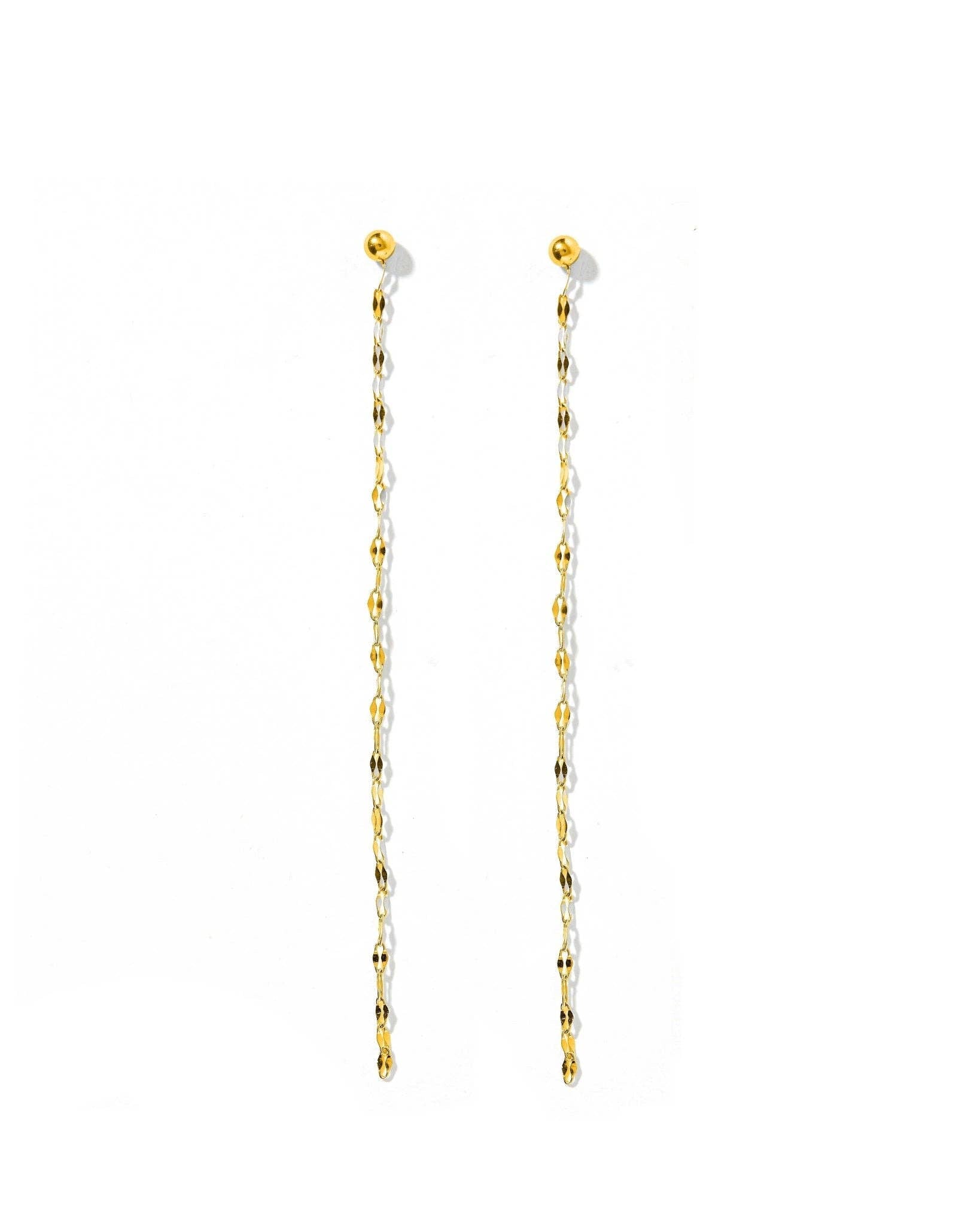 Screwback Stud Earrings - Devin Duster Gold