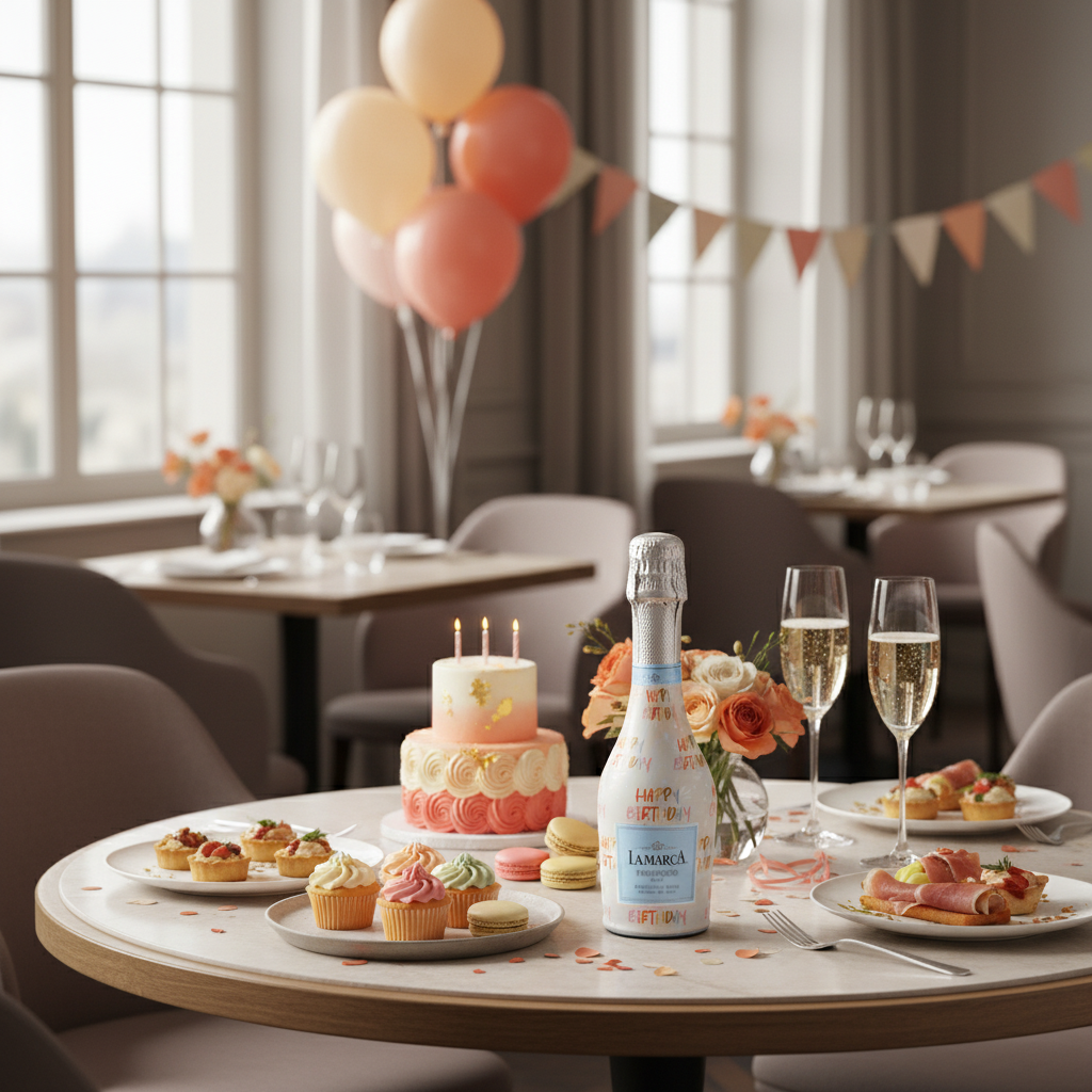 Birthday in Pastels Mini Prosecco Wraps (Set of 3)