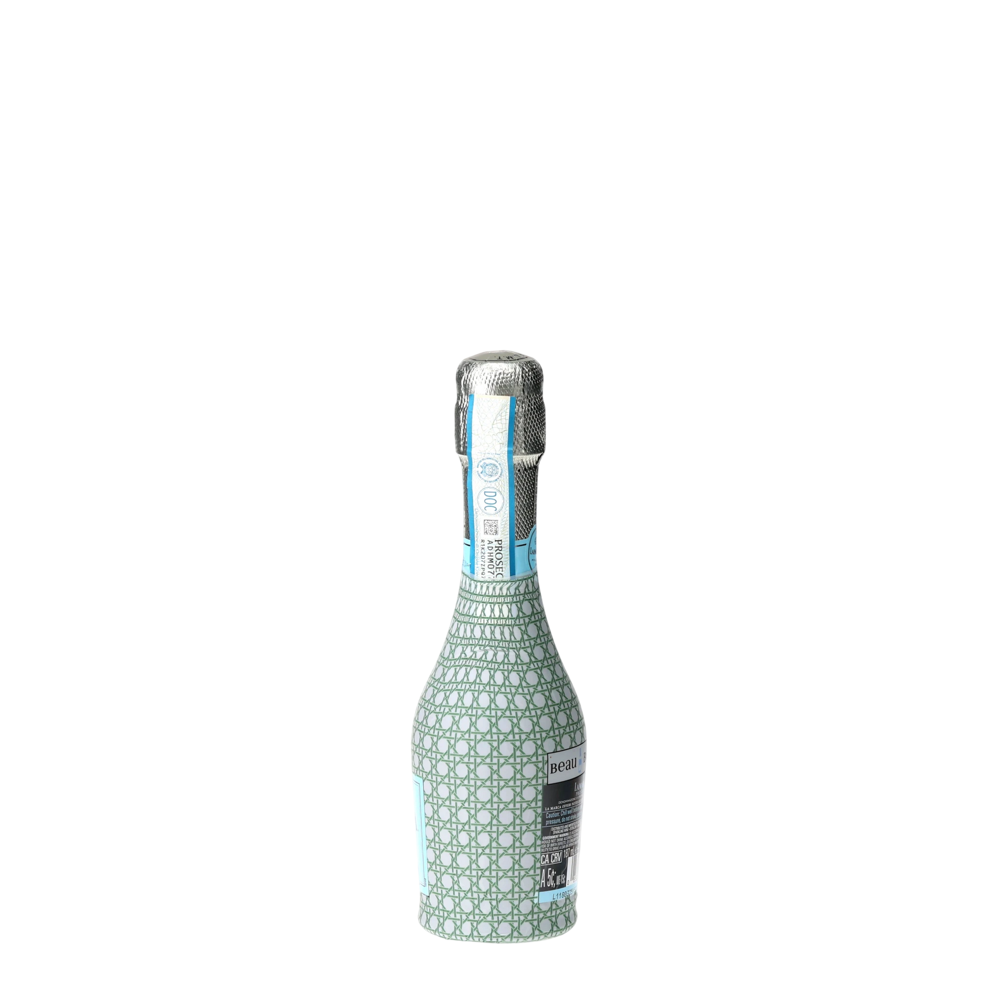 Sage & White Cane Mini Prosecco Wraps (Set of 3)
