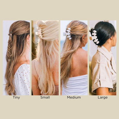 Classic Hair Clip | Large | Coconut White