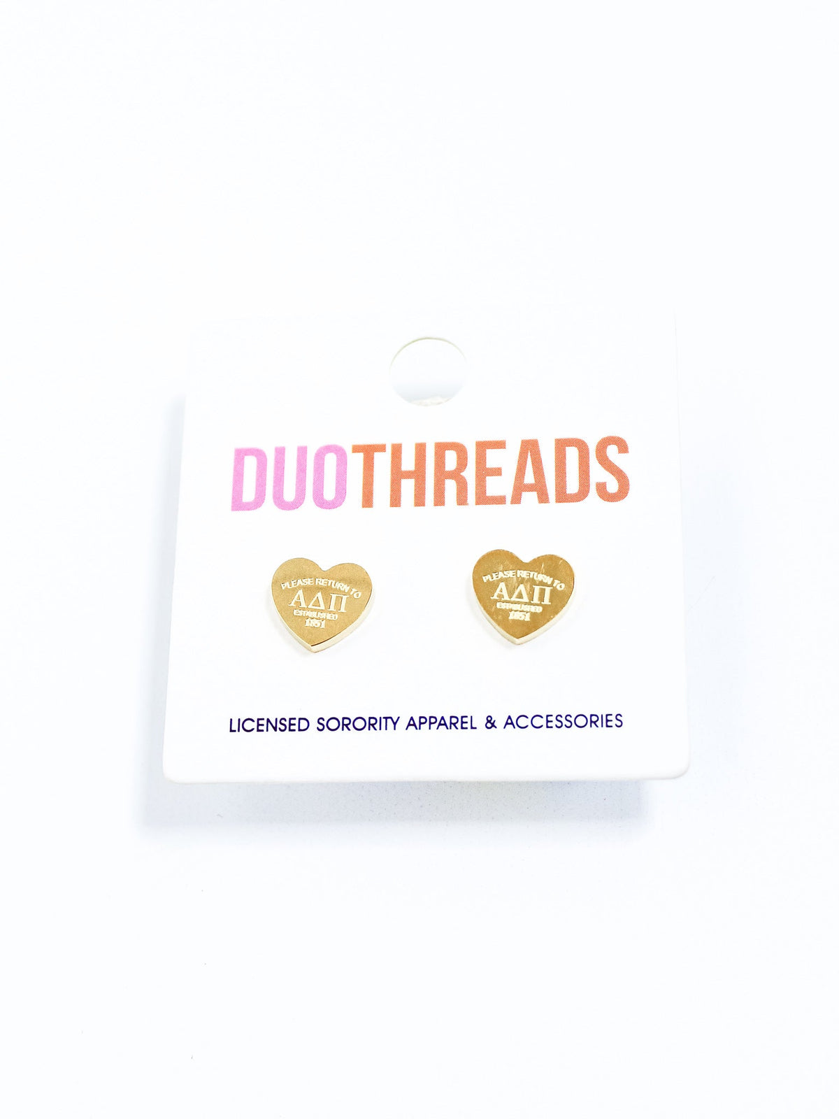 Heart Sorority Earrings