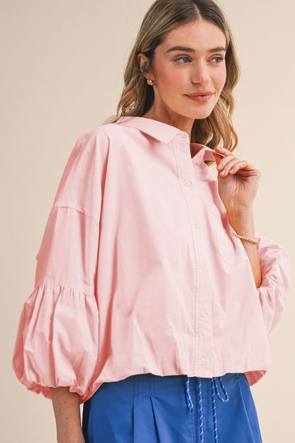 Enmerci: Bubble Sleeve top