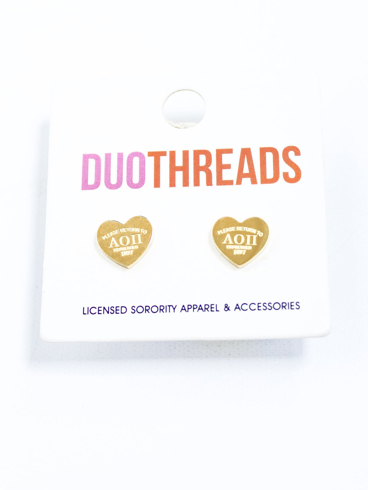 Heart Sorority Earrings