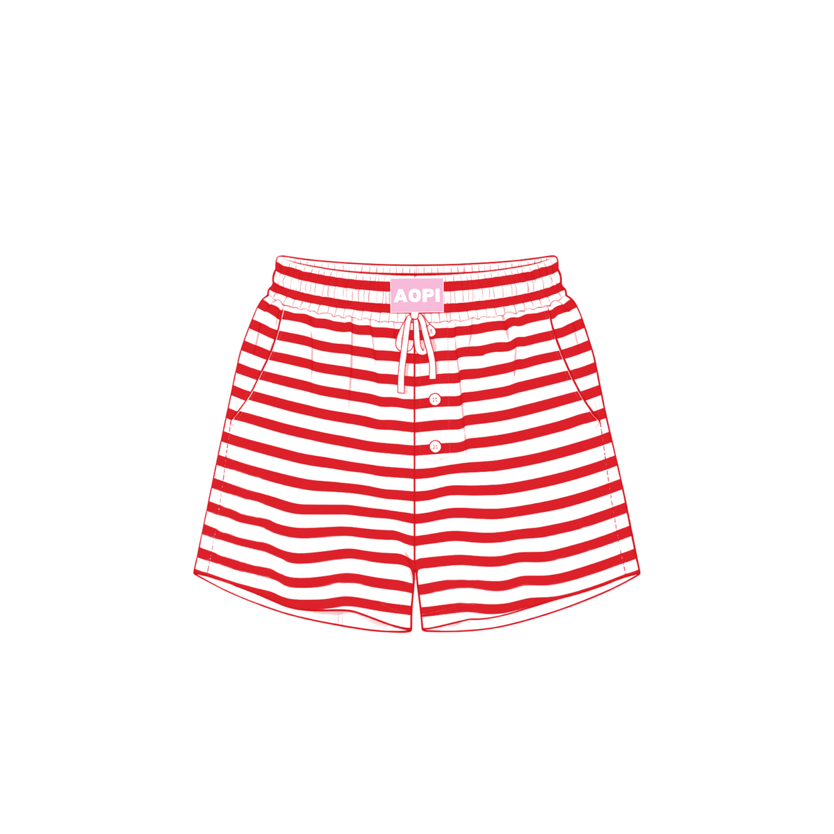 Pin Stripe Sweat Shorts