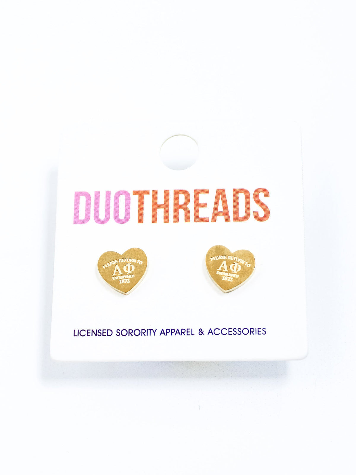 Heart Sorority Earrings