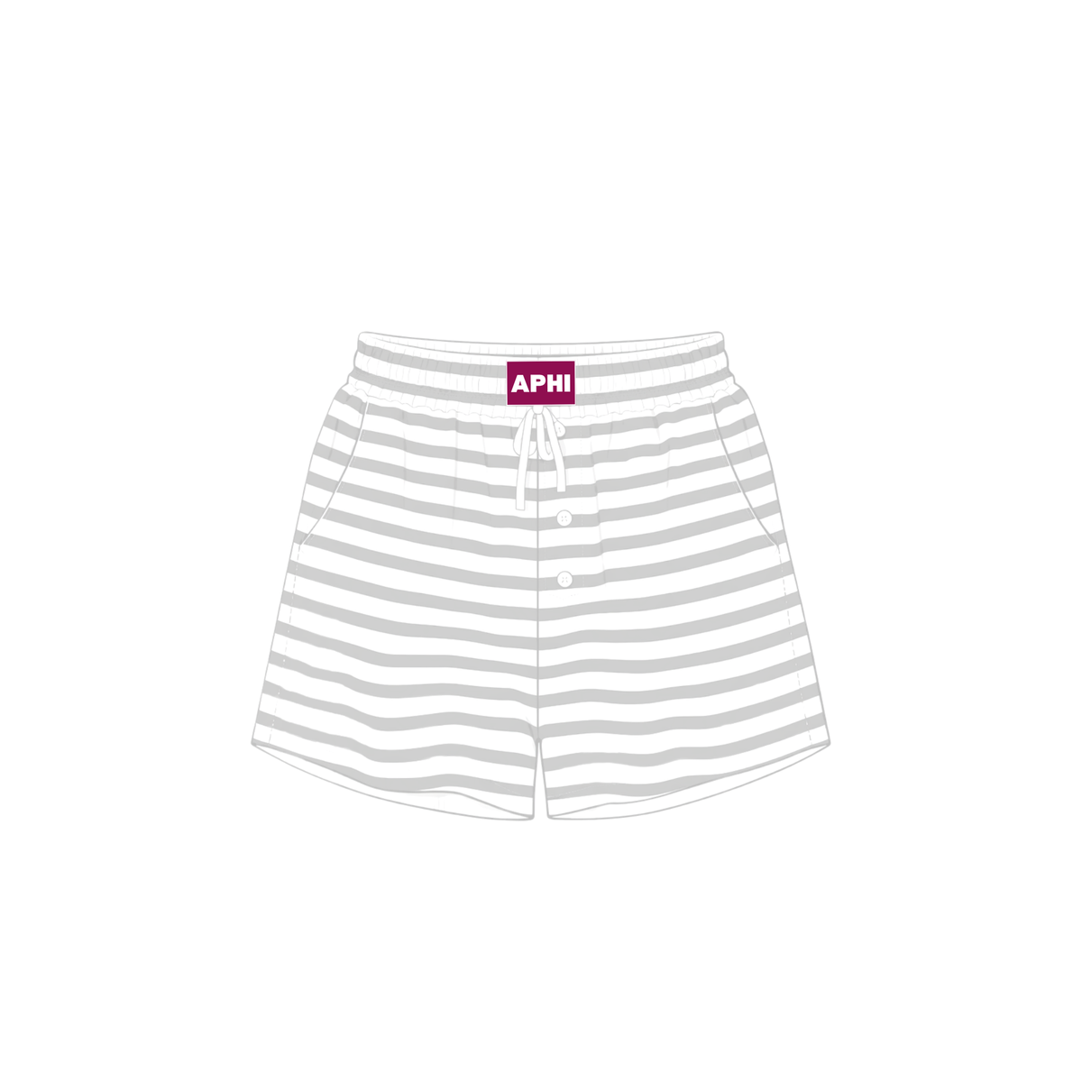 Pin Stripe Sweat Shorts