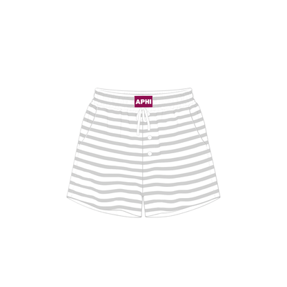 Pin Stripe Sweat Shorts