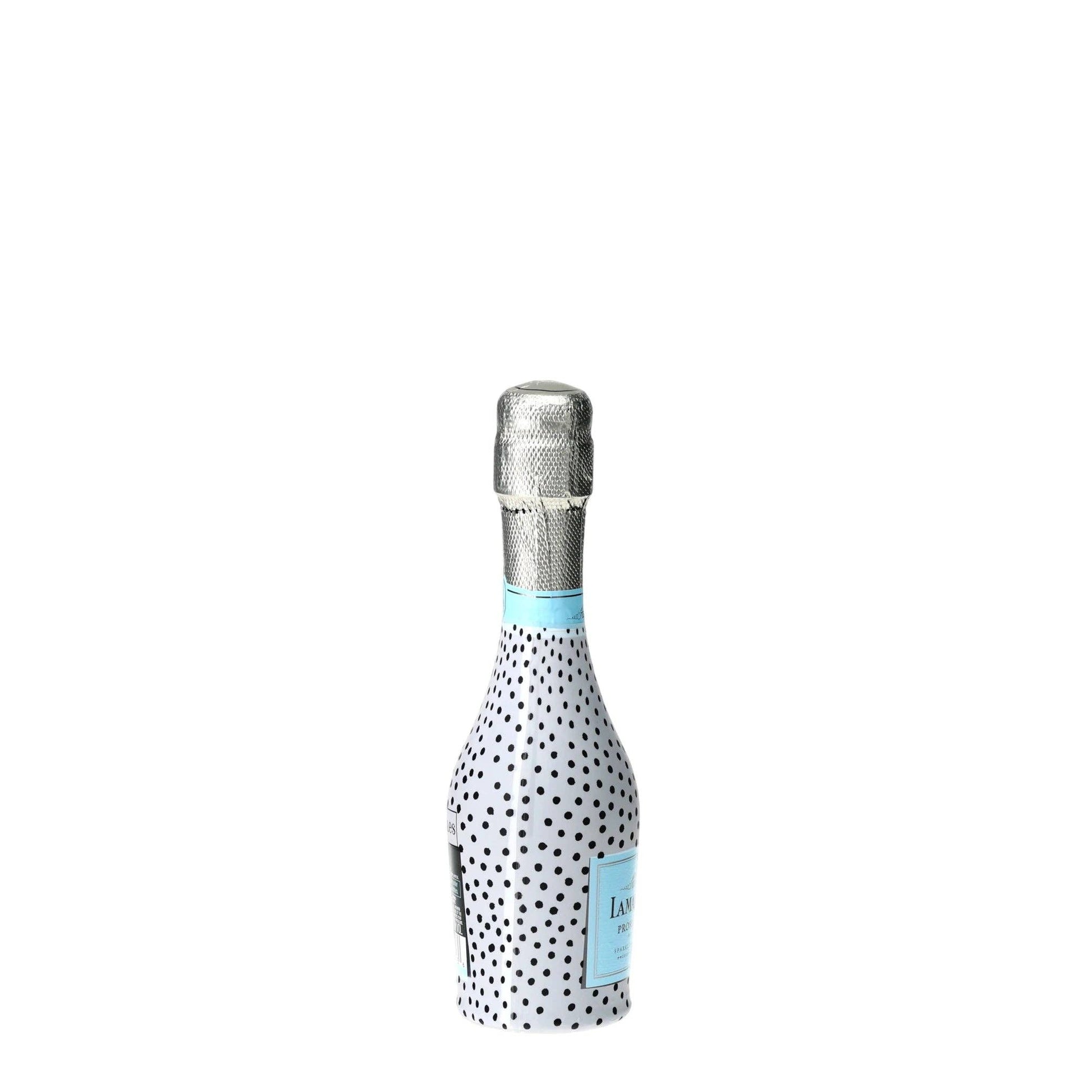 Black & White Dots Mini Prosecco Wraps (Set of 3)
