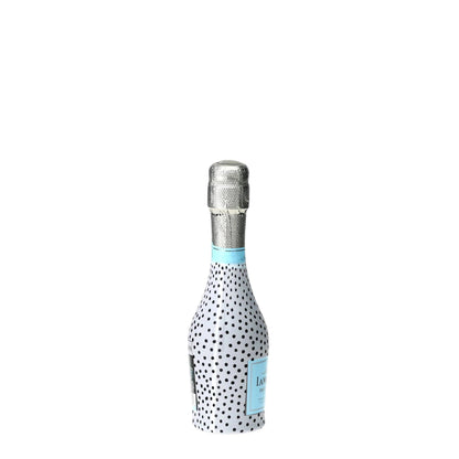Black & White Dots Mini Prosecco Wraps (Set of 3)