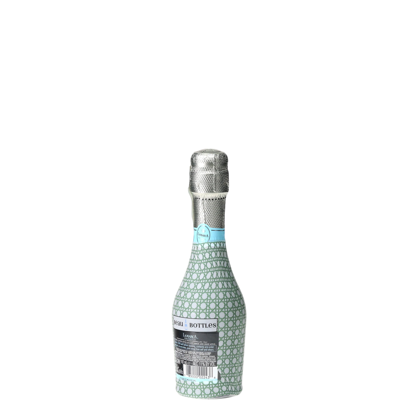 Sage & White Cane Mini Prosecco Wraps (Set of 3)