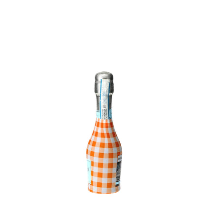 Orange & White Gingham Mini Prosecco Wraps (Set of 3)