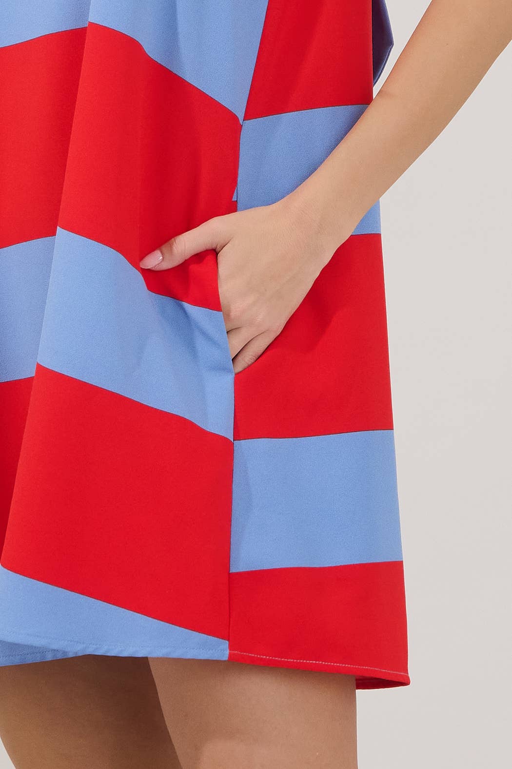 Benson Trapeze Mini Dress Stripe