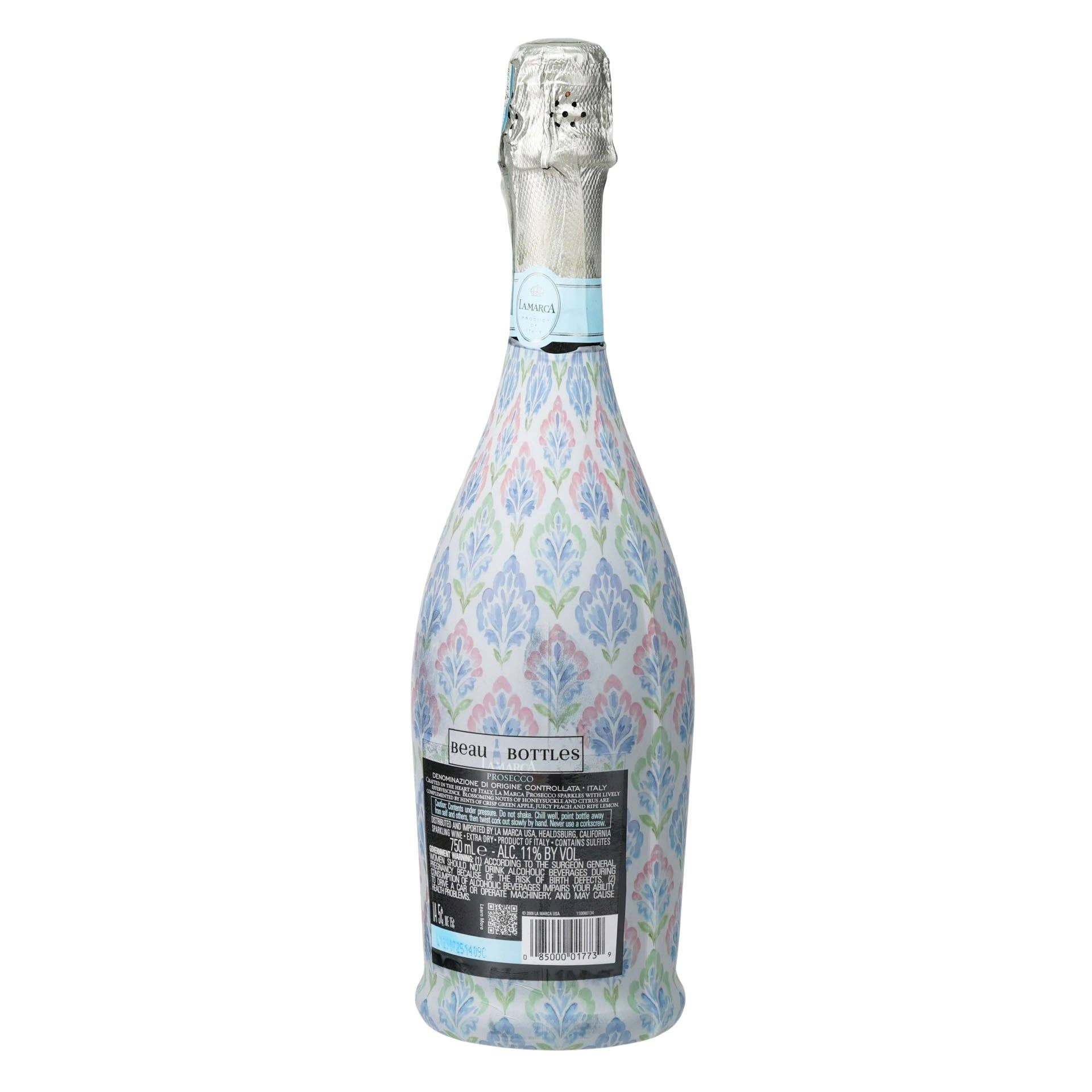 Grandmillennial Pastel Jewels Prosecco Bottle Wrap