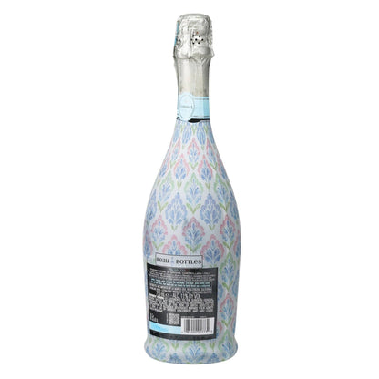 Grandmillennial Pastel Jewels Prosecco Bottle Wrap